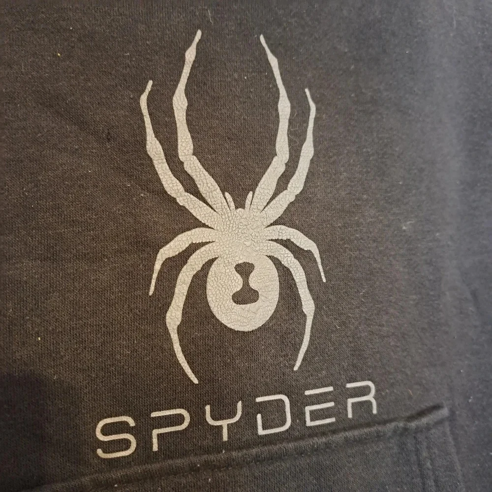 Spyder Youth Boys Hoodie Sweatshirt Size XS (5) Camp Long Sleeve Pullover Black